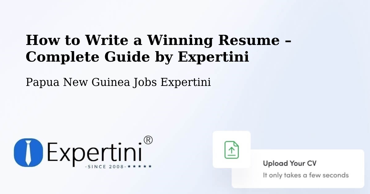Resume Writing Guide for Job Seekers – Kavieng - Kavieng, Papua New Guinea Jobs Expertini